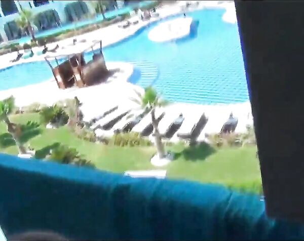 Анал на балконе